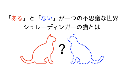 「ある」と「ない」が一つの不思議な世界/シュレディンガーの猫とは